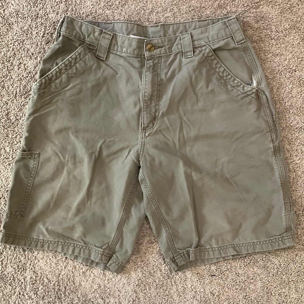 carhartt shorts size 34 brown